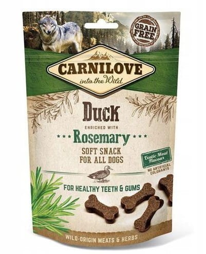CARNILOVE Miękki przysmak dla psa Kaczka z rozmarynem SOFT SNACK 200g