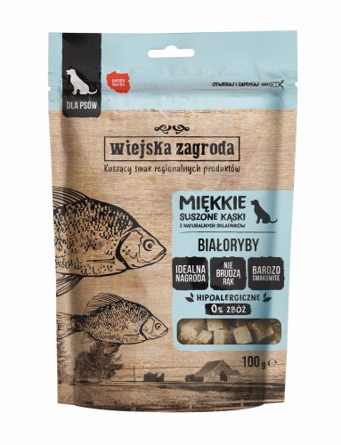 WIEJSKA ZAGRODA Przysmak dla psa Białoryby 100g