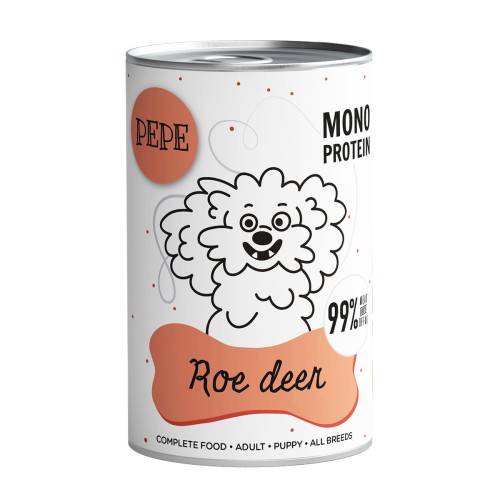 PEPE Roe deer mokra karma dla psa Sarna 400g Monoproteinowa