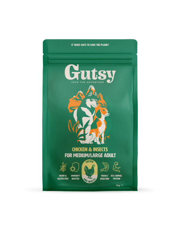 GUTSY Naturalna sucha karma dla psów dużych ras Chicken&Insect 6kg