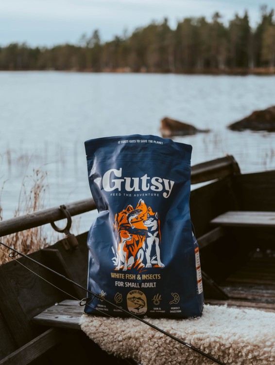 GUTSY Naturalna sucha karma dla psów Fish&Insect 2kg MAŁE RASY