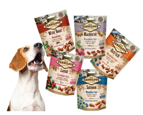 CARNILOVE Przysmak dla psa Crunchy Snack MIX SMAKÓW 5x200g