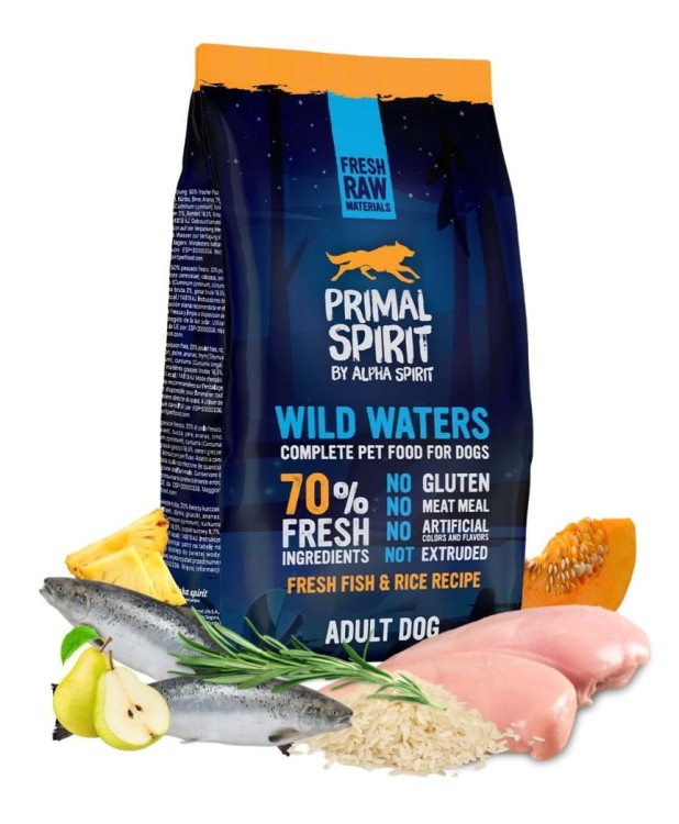PRIMAL SPIRIT Karma sucha dla psa Wild Waters 1kg RYBY KURCZAK RYŻ