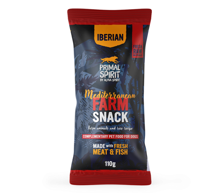 PRIMAL SPIRIT Przysmak dla psa Iberian Mediterranean Farm 110g