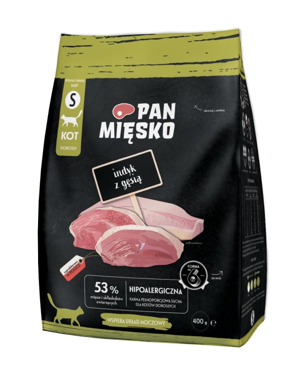 PAN MIĘSKO Karma sucha dla kota MIX SMAKÓW 10x400g chrupki