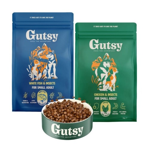 GUTSY Naturalna sucha karma dla psów MIX 2x2kg MAŁE RASY