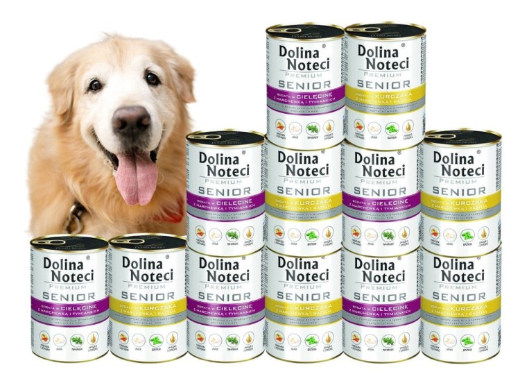 DOLINA NOTECI PREMIUM Senior MIX SMAKÓW 12x400g BEZ ZBÓŻ