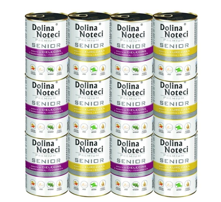 DOLINA NOTECI PREMIUM Senior MIX SMAKÓW 12x400g BEZ ZBÓŻ