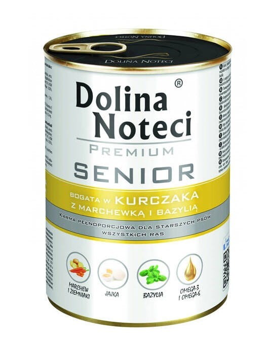 DOLINA NOTECI PREMIUM Senior Kurczak z marchewką 400g BEZ ZBÓŻ