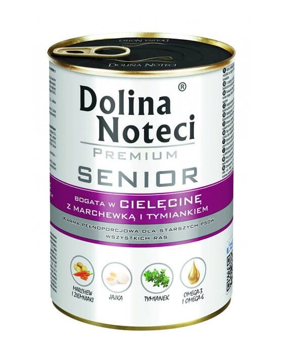 DOLINA NOTECI PREMIUM Senior cielęcina z marchewką 400g BEZ ZBÓŻ