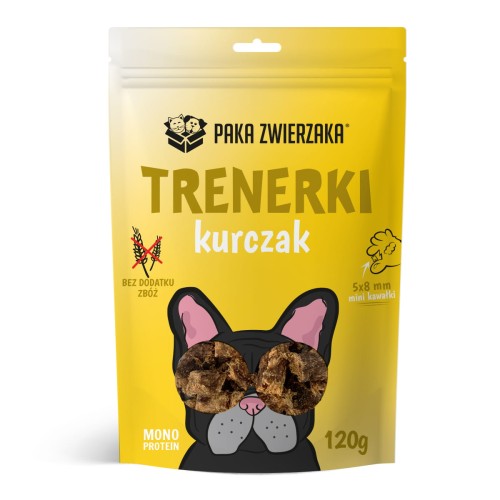 PAKA ZWIERZAKA trenerki dla psa Kurczak 120g przysmak bezzbożowy