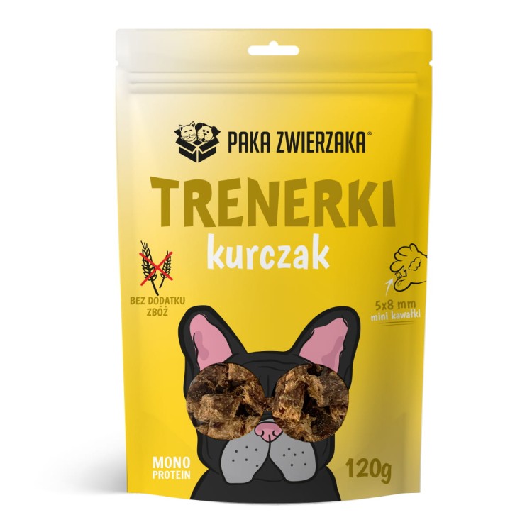PAKA ZWIERZAKA trenerki dla psa Kurczak 120g przysmak bezzbożowy