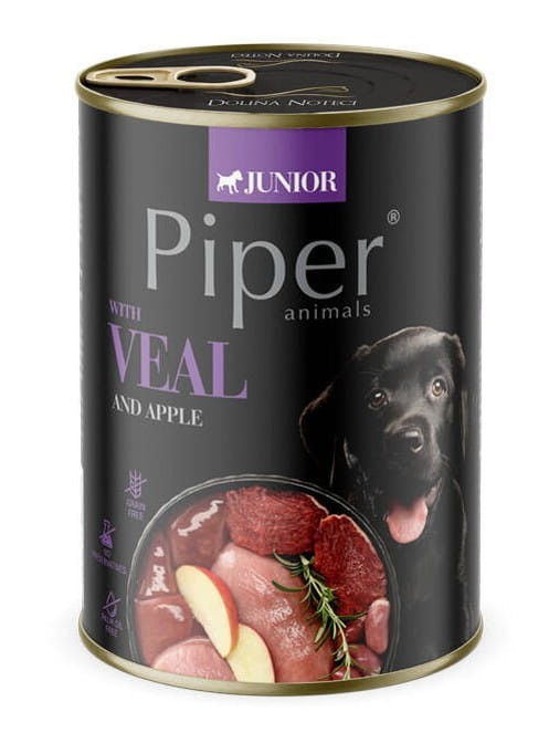 PIPER JUNIOR mokra karma dla psa MIX SMAKÓW 24x400g Dolina Noteci
