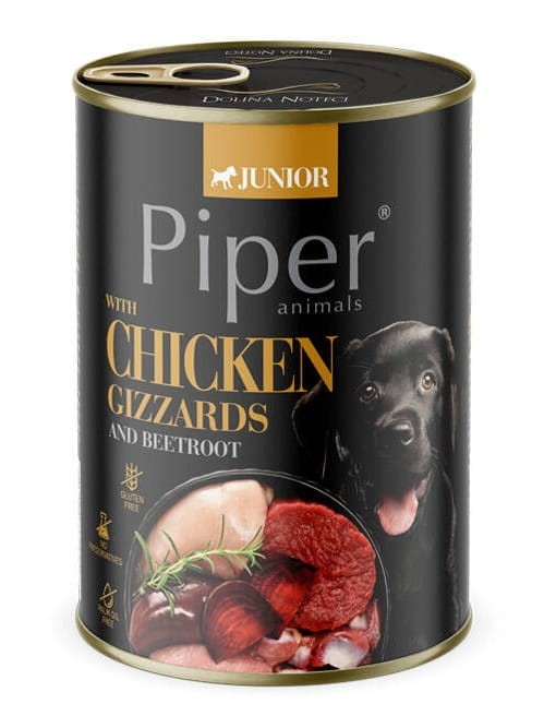 PIPER JUNIOR mokra karma dla psa MIX SMAKÓW 24x400g Dolina Noteci