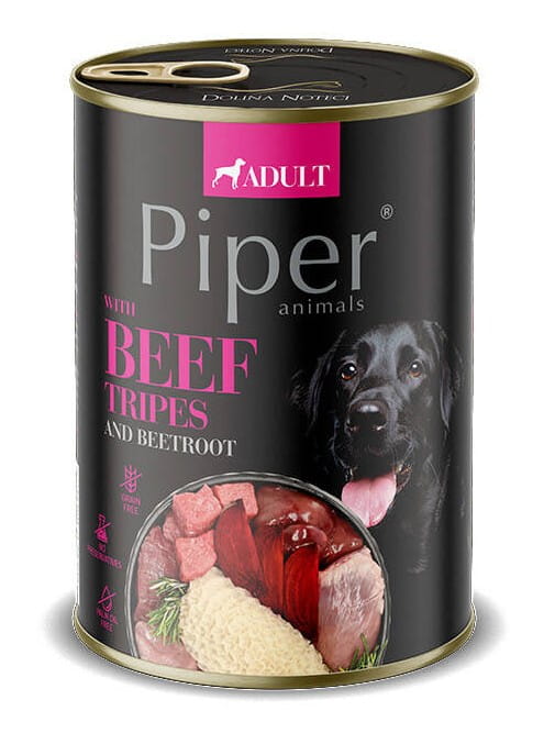 PIPER Adult mokra karma dla psa MIX SMAKÓW 5x400g Dolina Noteci