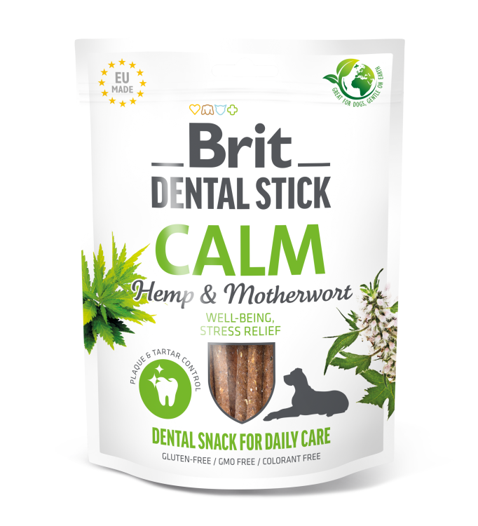 BRIT Dental Przysmak dentystyczny dla psa HEMP&MATHERWORT 251g USPOKOJENIE