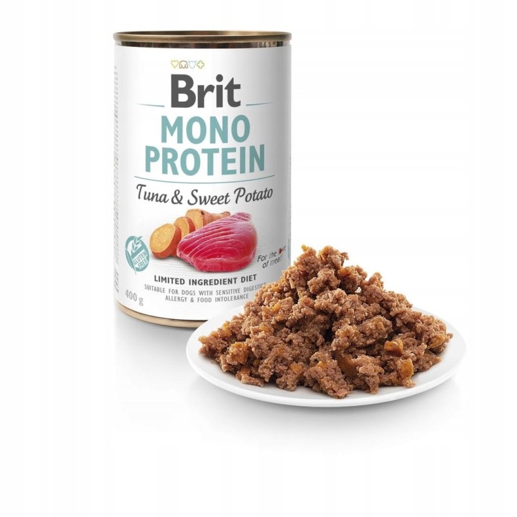 BRIT Mono Protein Tuna&Sweet Potato mokra karma Tuńczyk i batat 12x400g