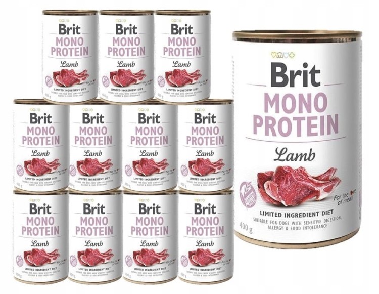 BRIT Mono Protein Lamb mokra karma dla psa Jagnięcina 12x400g