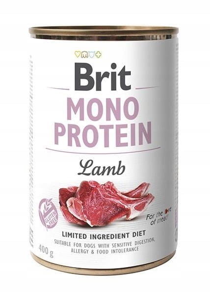 BRIT Mono Protein Lamb mokra karma dla psa Jagnięcina 12x400g