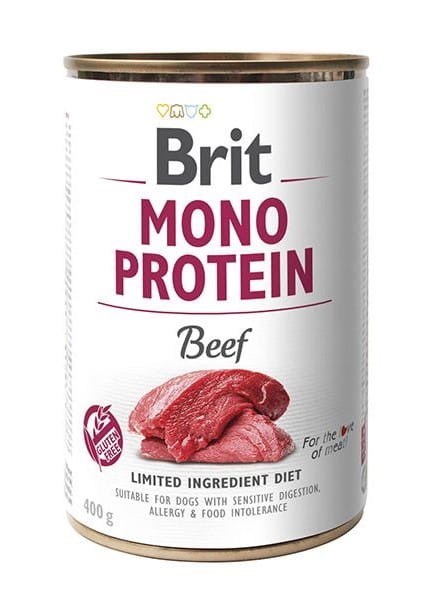 BRIT Mono Protein Beef mokra karma dla psa Wołowina 6x400g HIPOALERGICZNA