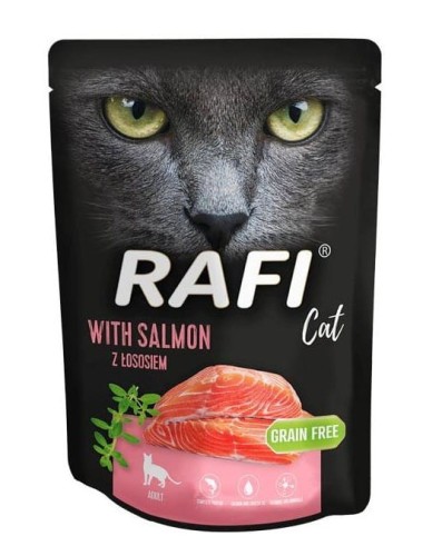 RAFI Cat mokra karma dla kota z łososiem - pasztet 300g BEZ ZBÓŻ