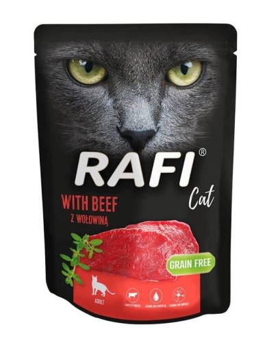 RAFI Cat mokra karma dla kota z wołowiną - pasztet 300g BEZ ZBÓŻ