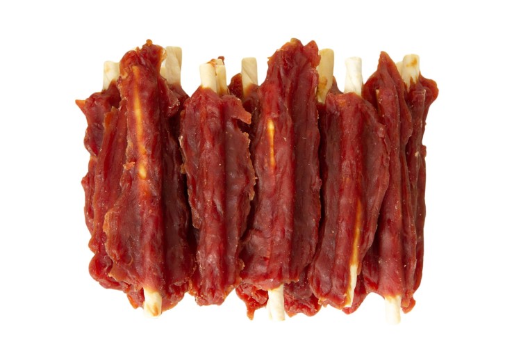 MięsoŁaki Miękkie Filety z kaczki na patyku Przysmak dla psa 500g