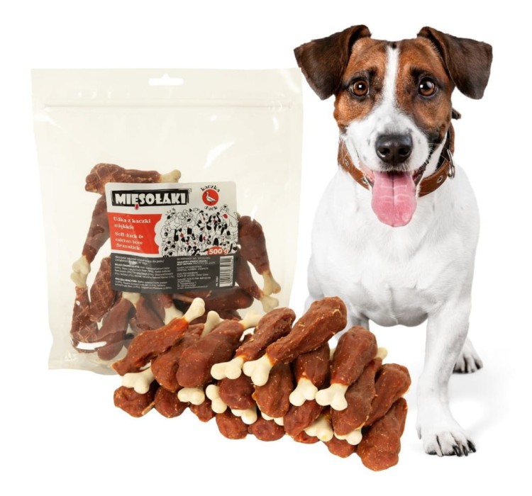 MięsoŁaki Miękkie Udka z Kaczki Przysmaki dla psa 500g
