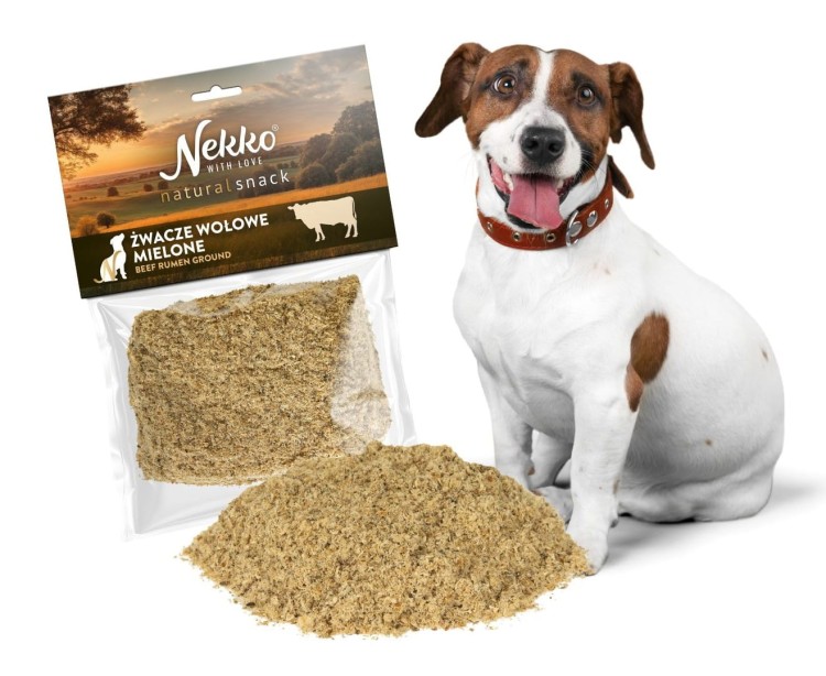 NEKKO Naturalny Przysmak dla psa Mielone Żwacze wołowe 100g