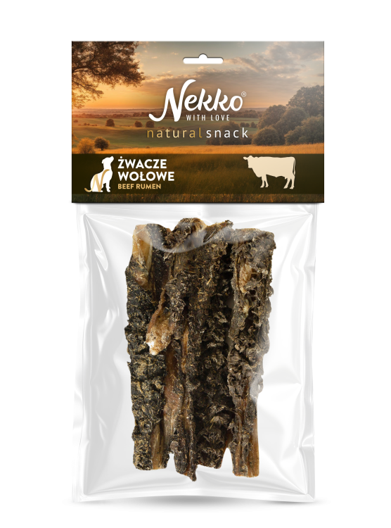 NEKKO Naturalny Przysmak dla psa Wędzone Żwacze wołowe 100g