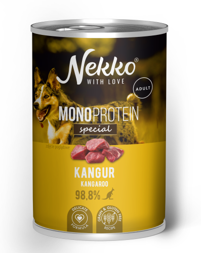 NEKKO MONOPROTEIN SPECIAL mokra karma dla psa Kangur 400g