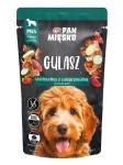 PAN MIĘSKO Karma mokra dla psa Gulasz Wołowina z wieprzowiną 150g
