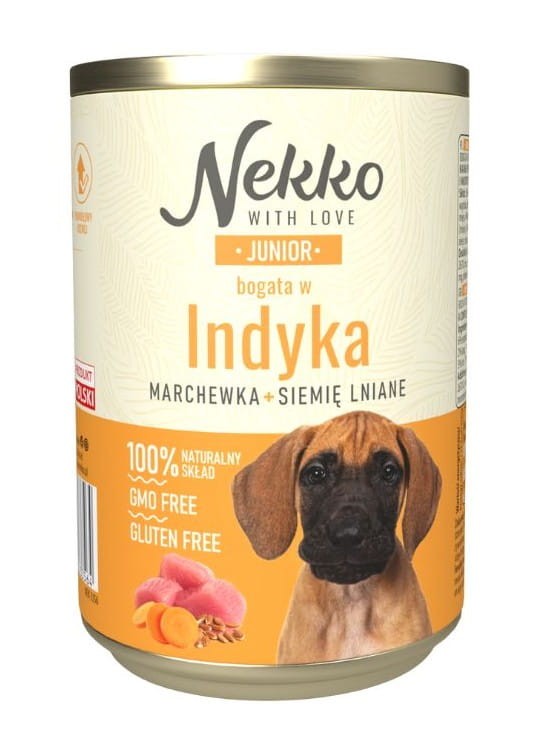 NEKKO mokra karma dla psa JUNIOR MIX SMAKÓW 6x400g Naturalny Skład