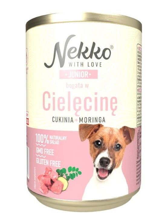 NEKKO mokra karma dla psa JUNIOR MIX SMAKÓW 6x400g Naturalny Skład