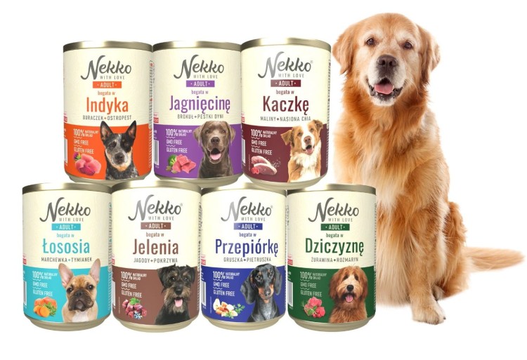 NEKKO Adult mokra karma dla psa MIX SMAKÓW 7x400g