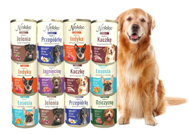 NEKKO Adult mokra karma dla psa MIX SMAKÓW 12x400g