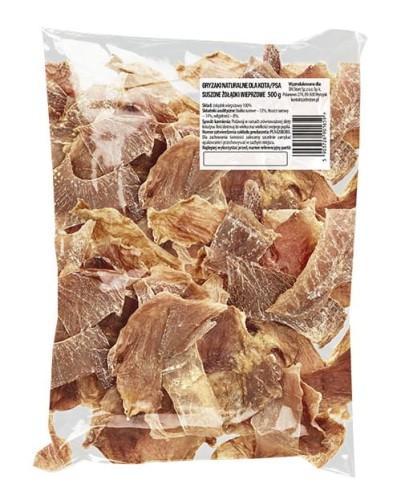 GRYZAKI Naturalny przysmak dla psa i kota Żołądek wieprzowy 500g