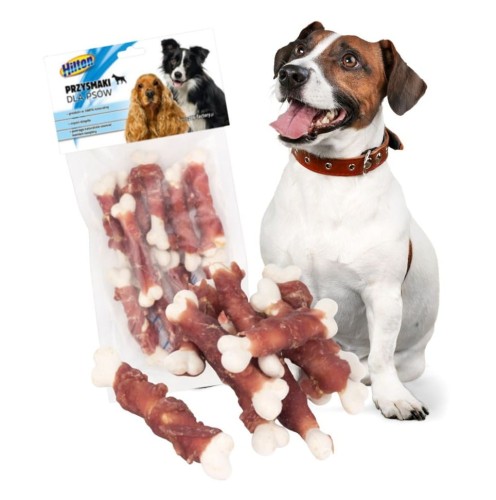 HILTON Kostki z wapniem i mięsem z kaczki Przysmak dla psa 10 szt.