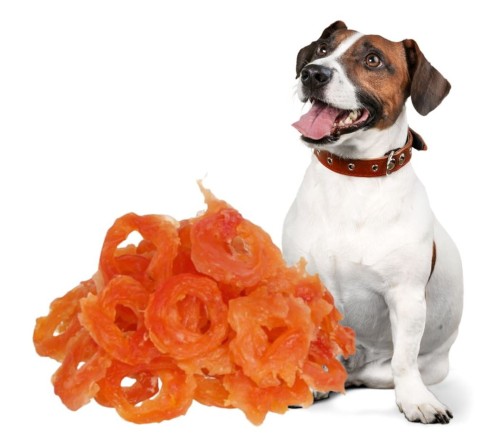 HILTON Miękkie krążki z kurczaka Przysmak dla psa 500g Smaczki Treserki