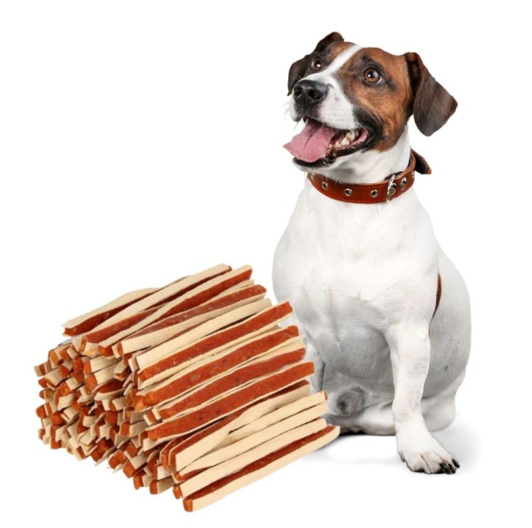 HILTON Miękkie paski z kaczki Sandwich Przysmak dla psa 500g Naturalne