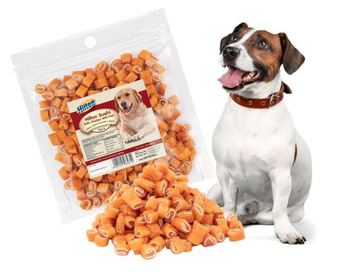 HILTON Sushi Kurczak z rybą Przysmak dla psa 500g Przekąski Smaczki