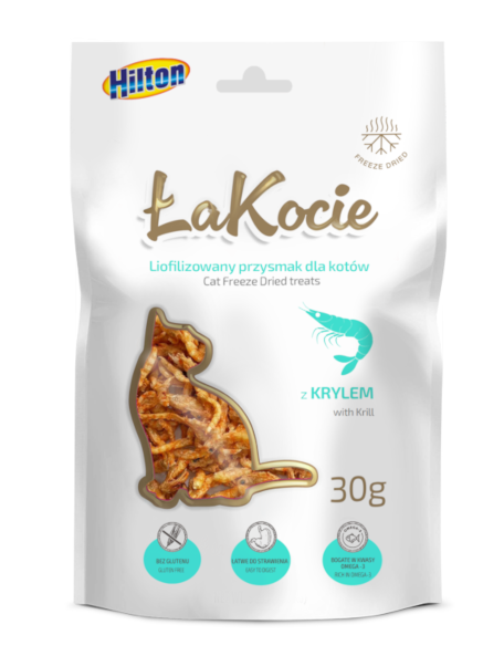 HILTON liofilizowany przysmak dla kota z krylem 30g