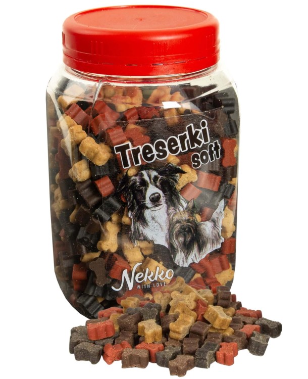 NEKKO Przysmaki Soft Kostki MINI dla psa MIX Treserki 300g