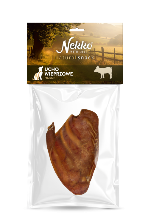 NEKKO Naturalny Przysmak dla psa Ucho wieprzowe 1szt. Smakołyk