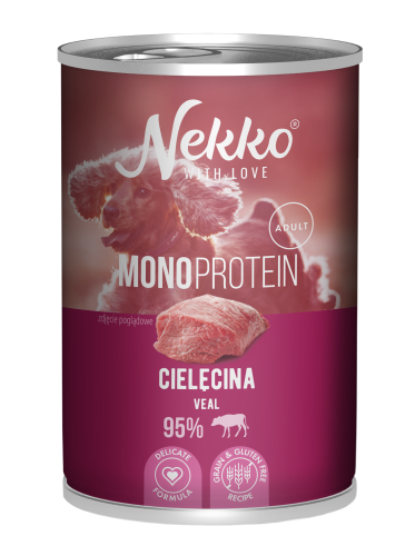 NEKKO MONOPROTEIN mokra karma dla psa Cielęcina 400g