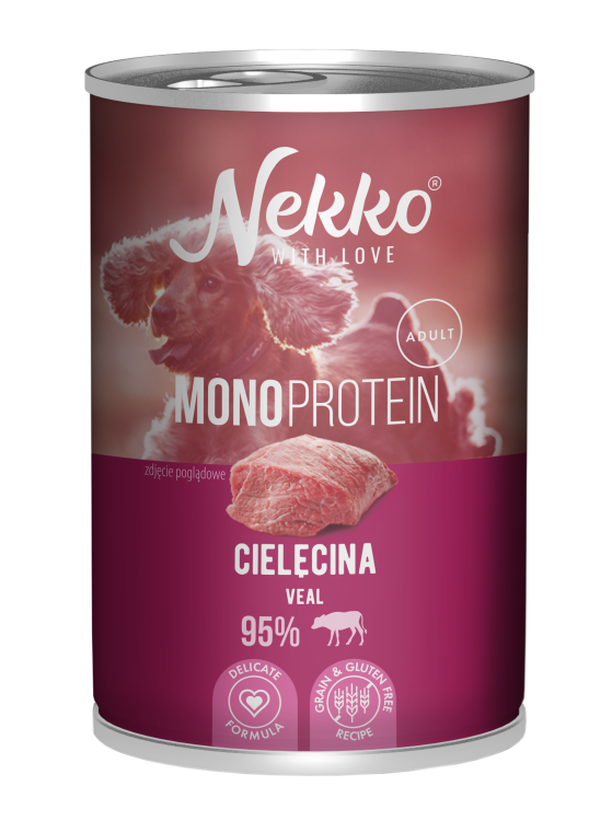 NEKKO MONOPROTEIN mokra karma dla psa Cielęcina 400g