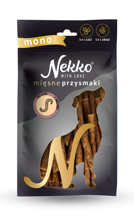 NEKKO Przysmak dla psa Patyczki z mącznika MONO 80g Smakołyk