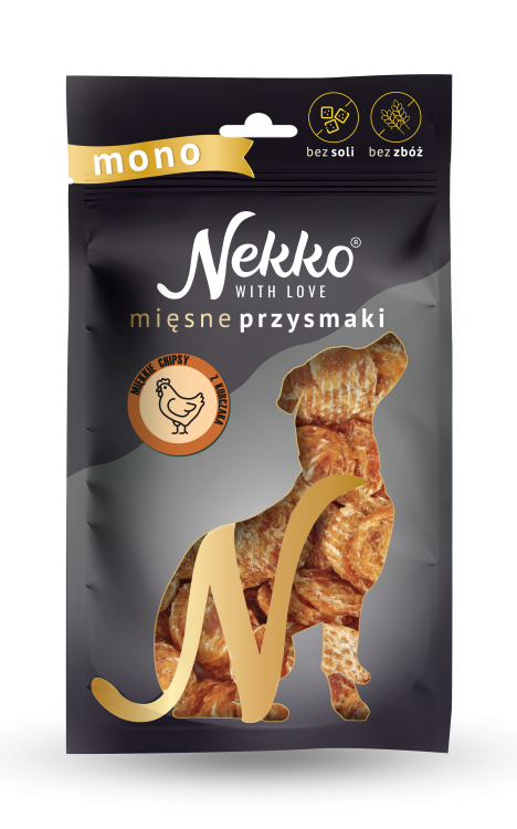 NEKKO Przysmak dla psa Miękkie chipsy z kurczaka MONO 80g Smakołyk