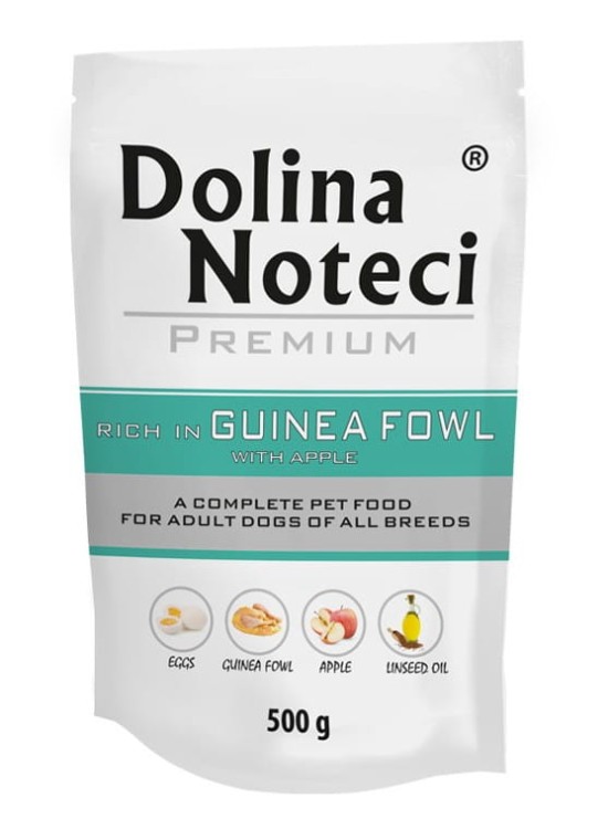 DOLINA NOTECI PREMIUM mokra karma dla psa Perliczka z jabłkiem 500g