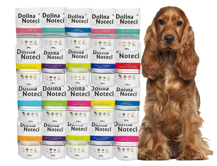 DOLINA NOTECI PREMIUM MIX 12 SMAKÓW Karma mokra dla psa 20x500g